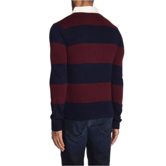 Slate and Stone Rugby Stripe Sweater Polo - Picture 2 of 7